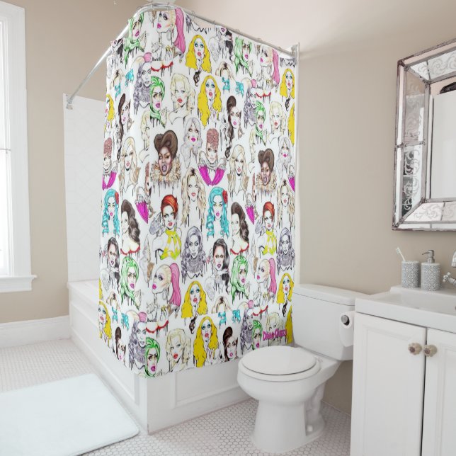 Rideaux De Douche Rideuses de Drag Queens (En situation)