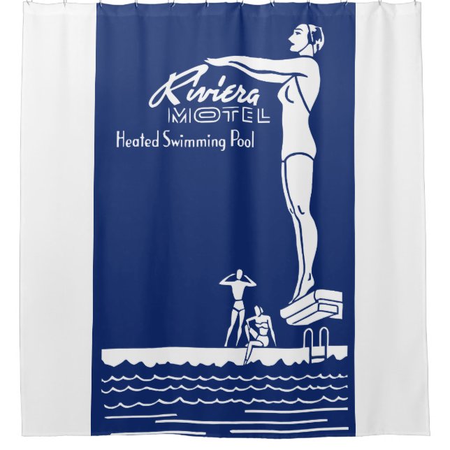 RIDEAUX DE DOUCHE RIVIERA MOTEL (Devant)