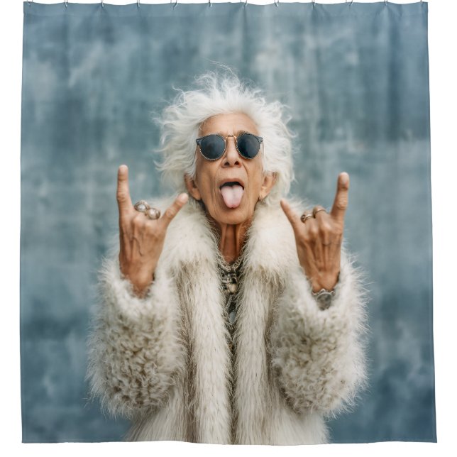 Rideaux De Douche Rocher sur dans le style (Devant)