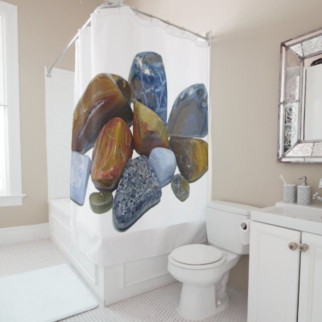 Rideaux De Douche Roches polies (En situation)