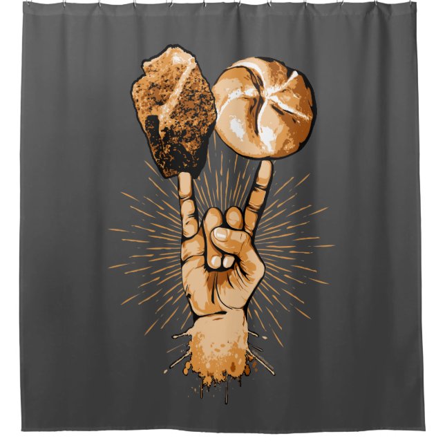 Rideaux De Douche Rock et Roll (Devant)