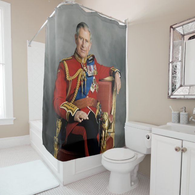 Rideaux De Douche Roi Charles III (En situation)