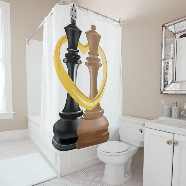 Rideaux De Douche Roi et reine (En situation)