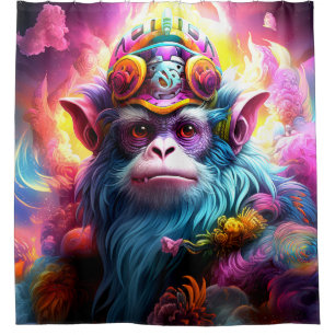 Rideaux De Douche Roi singe fantastique