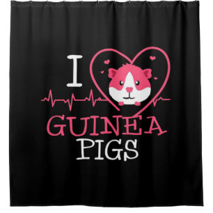 Rideaux De Douche Rongeur de l'amour du porc de Guinée   Cochon de G
