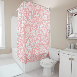 Rideaux De Douche Rose de pêche de William Morris ou votre couleur