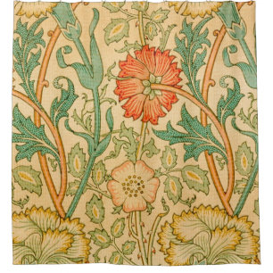 Rideaux De Douche Rose Et Rose Par William Morris