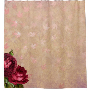 Rideaux De Douche Rose or arrière - plan image