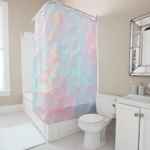Rideaux De Douche Rose Pâle Menthe Douce Or Luxe Collection Moderne