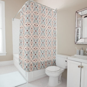 Rideaux De Douche Rosée de Dolores Tiles Motif