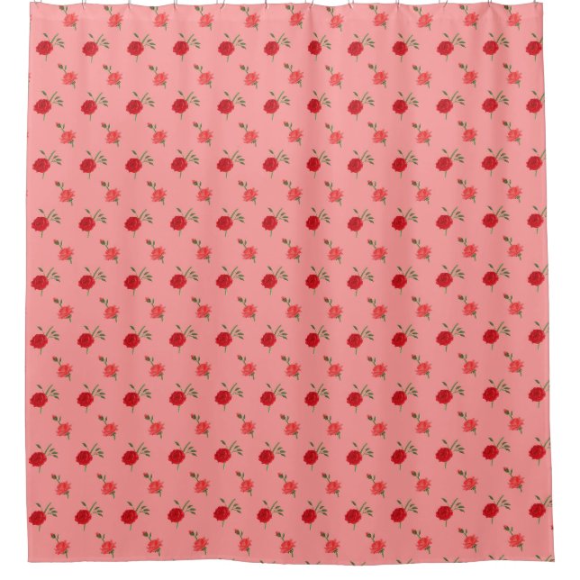 Rideaux De Douche Roses (Devant)
