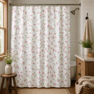Rideaux De Douche Roses roses roses vintage romantiques doux Fleur f