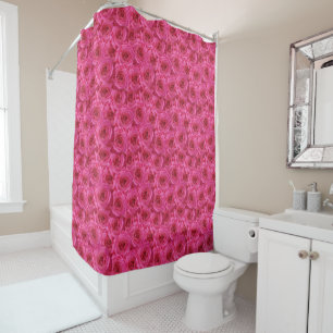 Rideaux De Douche Roses rouges, fleurs, rouge