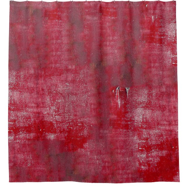 Rideaux De Douche Rouge grunge textureabstract, antique, art, arrièr (Devant)