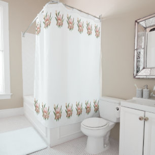 Rideaux De Douche Rougissent l'iris rose