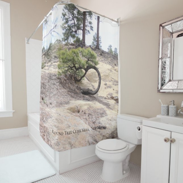 Rideaux De Douche Round Tree Cuba Mesa,  Nouveau-Mexique (En situation)