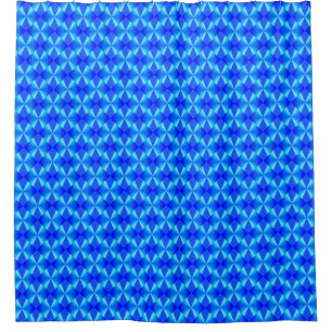 Rideaux De Douche Royal Blue Modern Motif tendance
