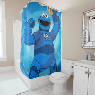 Rideaux De Douche Rue Sésame Méca Builders Cookie Monster