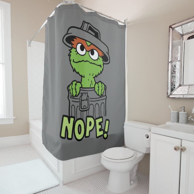 Rideaux De Douche Rue Sésame | Oscar le Grouch Nope! (En situation)