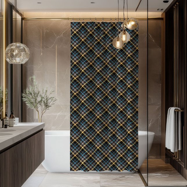 Rideaux De Douche Rustic Tartan Plaid Curtain Man Cave Bath Decor (Rustic Tartan Plaid Curtain Man Cave Bath Decor)