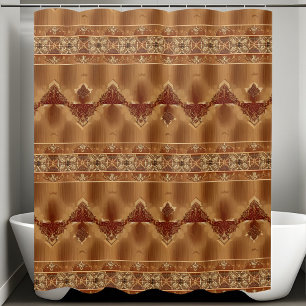 Rideaux de douche rustique occidental Style horizo