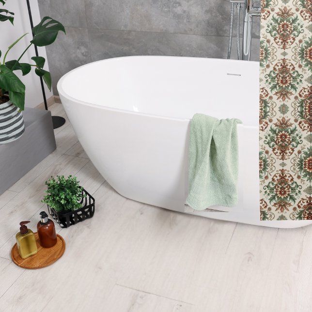 Rideaux De Douche Rustique Traditionnel Clair (Créateur téléchargé)