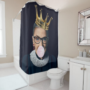Rideaux De Douche Ruth Ginsburg couronne d'or soufflage de la gomme 