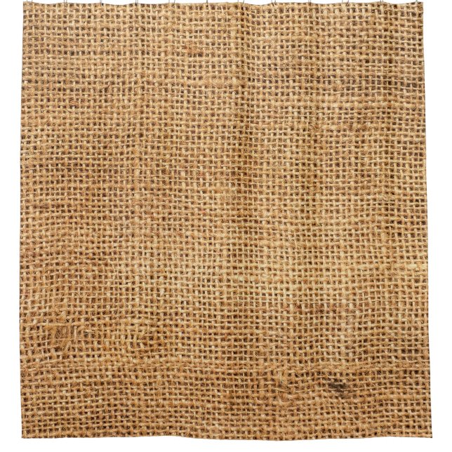 Rideaux De Douche Sacoche Burlap Brown : Arrière - plan de tissu tex (Devant)