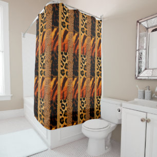 Rideaux De Douche Safari Tribal Afrocentrique