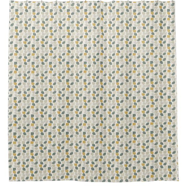 Rideaux De Douche Sage Green Boho Abstrait (Devant)
