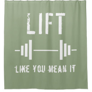 Rideaux De Douche Sage Green Remise En Forme Fitness