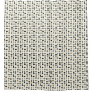 Rideaux De Douche Sage Vert & Beige Bohème Style Abstrait