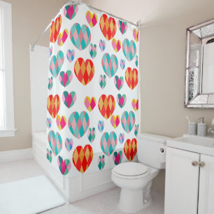 Rideaux De Douche Saint Valentin Art déco