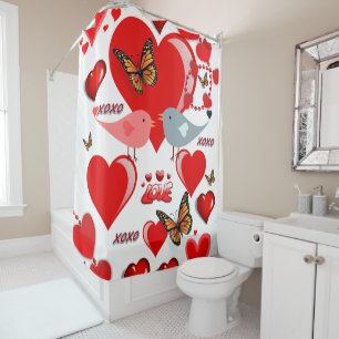 Rideaux De Douche Saint Valentin Douche rideau, Amour