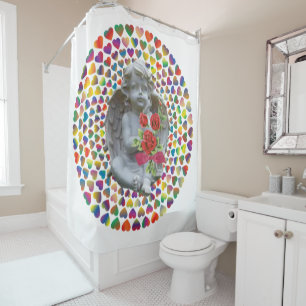 Rideaux De Douche Saint Valentin Douche rideau, Ange