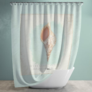 Rideaux De Douche Salle de bain personnalisée Tritons Trumpet Shell