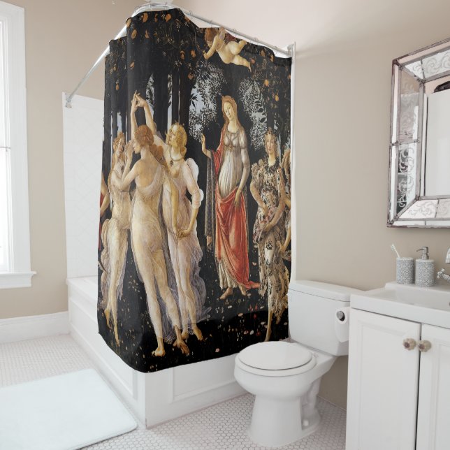 Rideaux De Douche Sandro Botticelli - La Primavera (En situation)