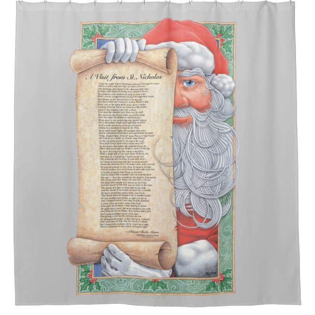 Rideaux De Douche Santa Claus Christmas (Devant)