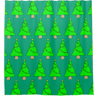 Rideaux De Douche Sapin de Noël