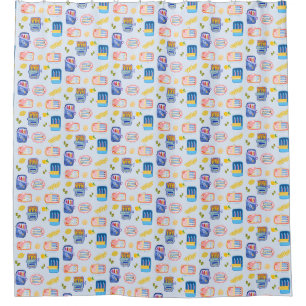 Rideaux De Douche Sardines et citrons