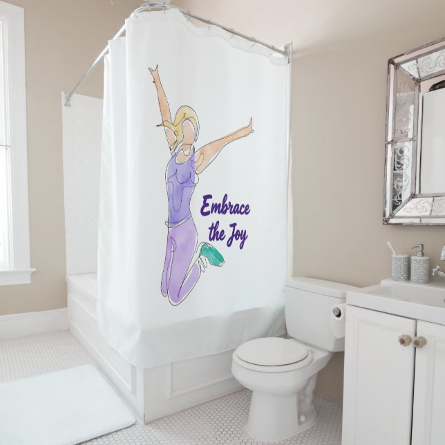 Rideaux De Douche Saut Joyeux (En situation)