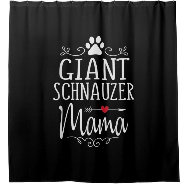 Rideaux De Douche schnauzer géant mama - amusant amant schnauzer cad (Devant)
