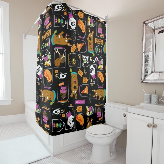 Rideaux De Douche Scooby-Doo | Halloween Scooby-Doo Motif (En situation)