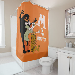 Rideaux De Douche Scooby-Doo   M est pour Monster