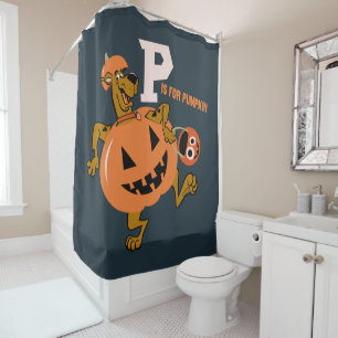 Rideaux De Douche Scooby-Doo   P est pour le Citrouille