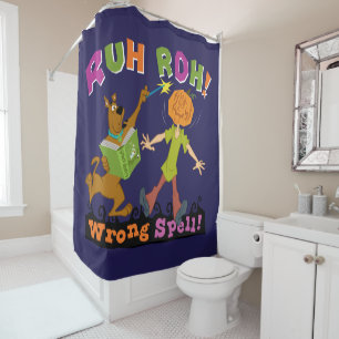 Rideaux De Douche Scooby-Doo   Ruh Roh ! Mauvais sort !
