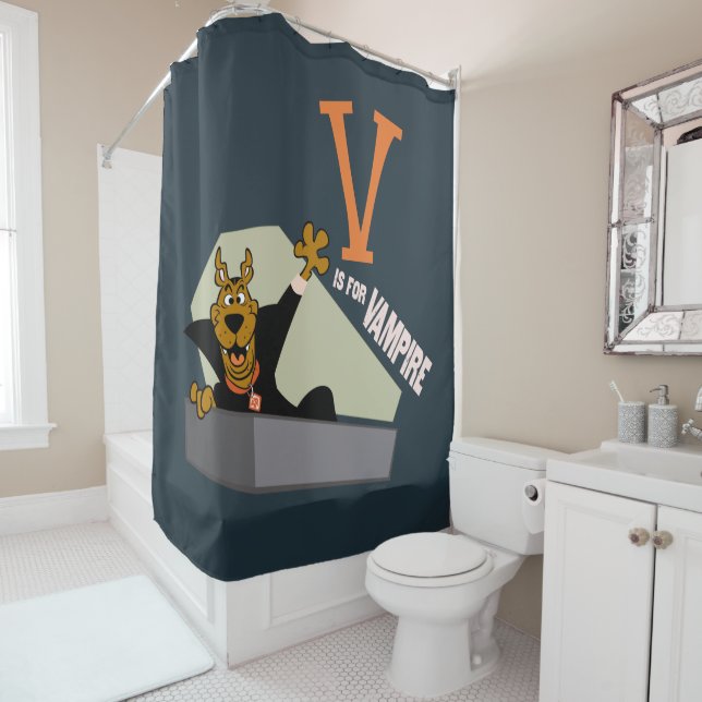 Rideaux De Douche Scooby-Doo | V est pour Vampire (En situation)