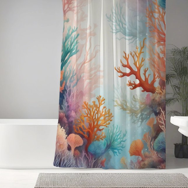 Rideaux De Douche Sea Ocean Bas Corals Design 315 (Créateur téléchargé)