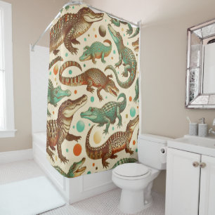Rideaux De Douche Seamlees d'alligator vintages