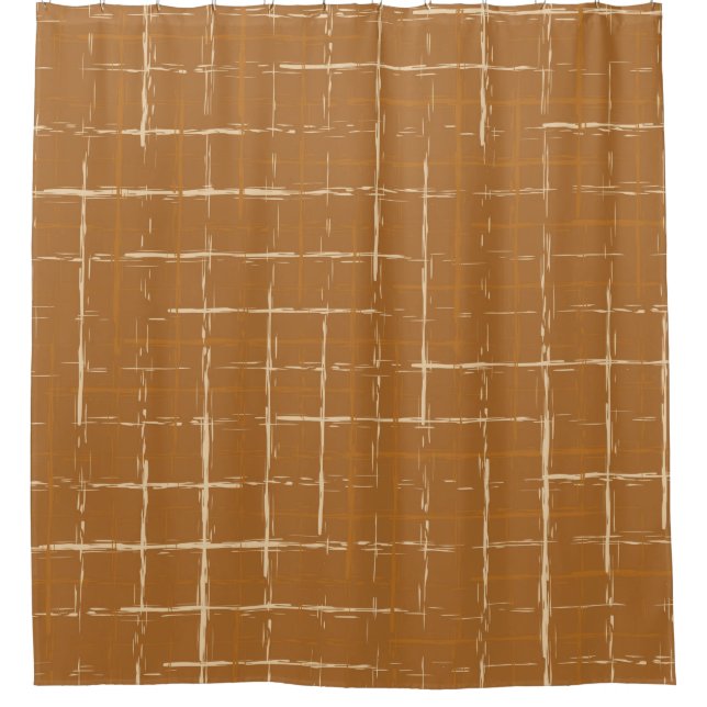 Rideaux De Douche Seamless geometric pattern with abstract brush str (Devant)